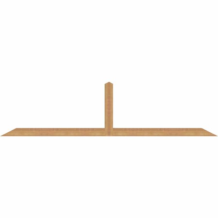 Ekena Millwork Portland Smooth Timber Gable Bracket, Western Red Cedar, 96"W x 24"H x 3 1/2"D x 3 1/2"F, 6/12 Pitch GBW096X24X0404POR00SWR
